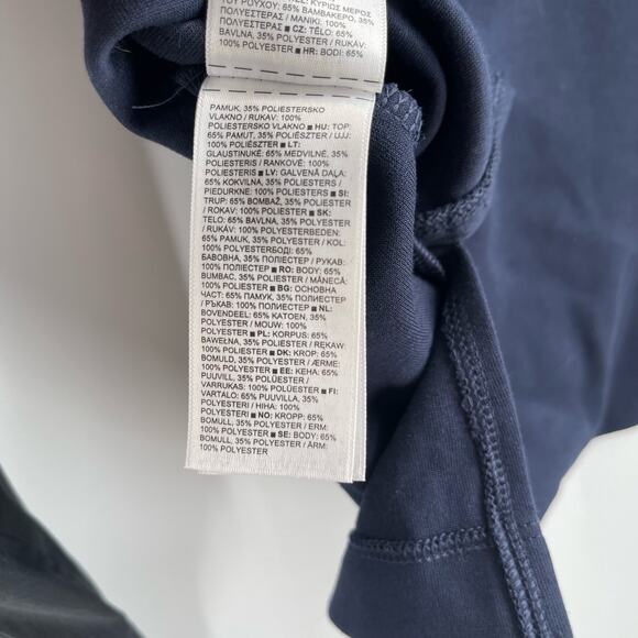 ATHLETA Top Size Small Harlow Hybrid Navy Black Athleisure Casual Work Office - Picture 14 of 15